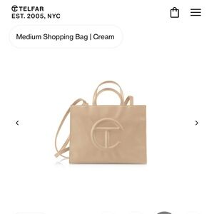 Telfar Cream Shopper - Medium